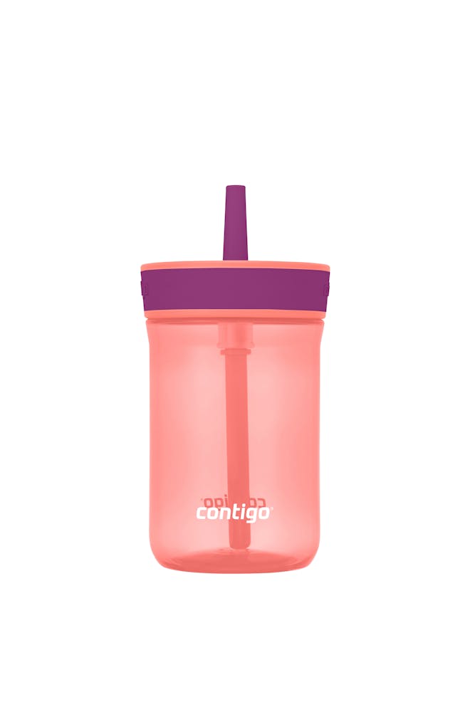 Kids’ Leighton Straw Tumbler with Spill-Proof Leak-Proof Lid, 14oz W2