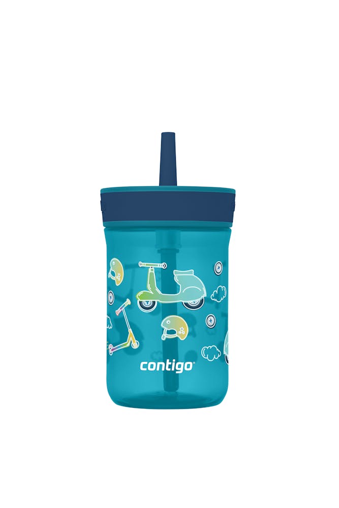 Kids’ Leighton Straw Tumbler with Spill-Proof Leak-Proof Lid, 14oz W2