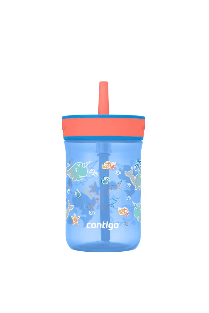 Kids’ Leighton Straw Tumbler with Spill-Proof Leak-Proof Lid, 14oz W2