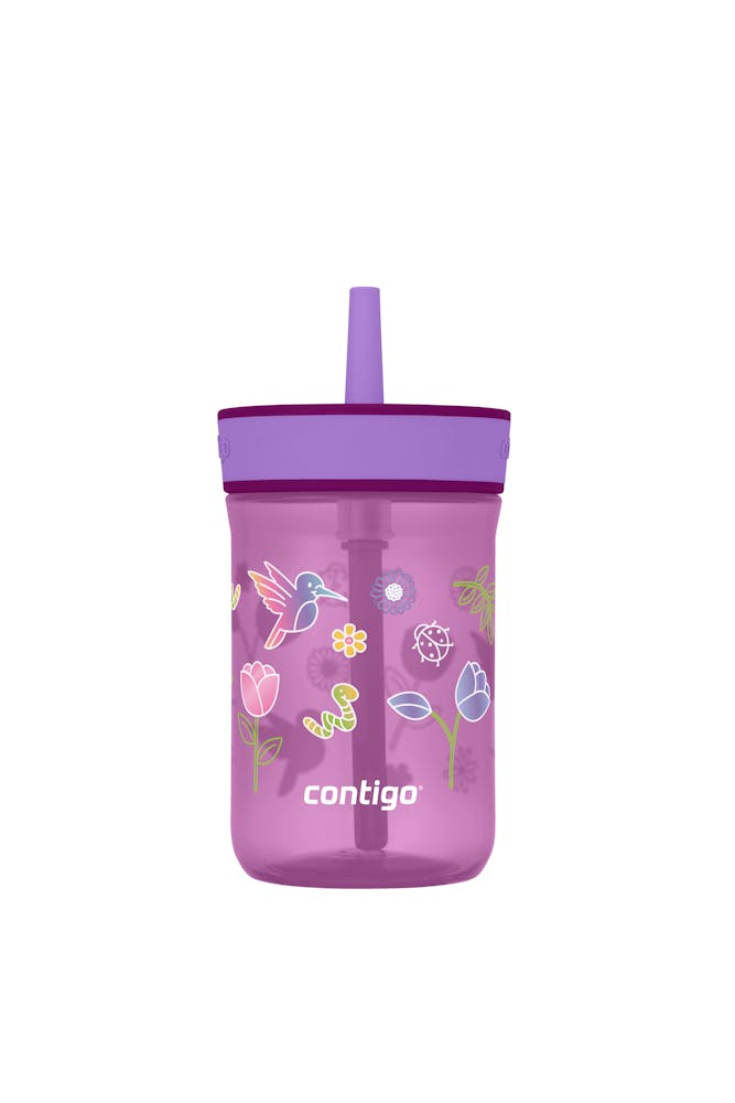 Kids’ Leighton Straw Tumbler with Spill-Proof Leak-Proof Lid, 14oz W2